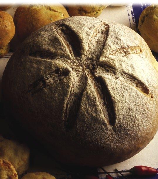 10 > HOME BAKING savory and sweet breads > 11 soda bread Cooking time: 40 minutes - Preparation time: 30 minutes 1.Sift together flour, bicarbonate of soda and salt into a mixing bowl.