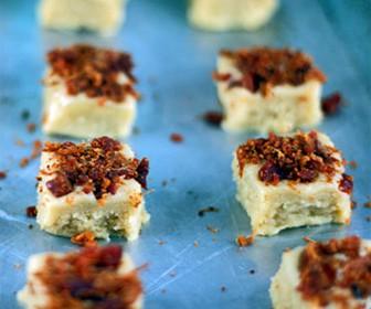 Speckled Bacon Maple Butter Fat Bombs Makes 24 Servings Per Serving: Cal 115, Net Carbs 1 8 oz cream cheese, softened 1/2 cup grass-fed butter 4 tsp bacon fat 4 tbsp coconut oil 1/4 cup Sugar free