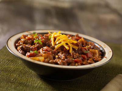 Super Filling Slow Cooker Turkey Chili Prep Time: Soak beans overnight (8 hours) Cook Time: Slow Cooker 4-5 hours Number of Servings: 4 Calories: 280 Total Fat: 2 g Cholesterol: 0 mg Sodium: 874 mg