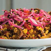 SIZZLING MEXICAN PORTOBELLO RICE Servings: 4 Prep Time: 10 minutes Cook Time: 20 minutes INGREDIENTS ½ cup (125 ml) thinly sliced red onion, rinsed 1 tbsp.