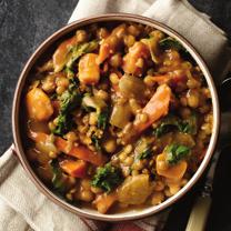 SLOW-COOKER SWEET POTATO LENTIL STEW Servings: 8 Prep Time: 15 minutes Cook Time: 4 hours INGREDIENTS 1 cup (250 ml) lentils 2 medium sweet potatoes, peeled and chopped 2 medium carrots, sliced