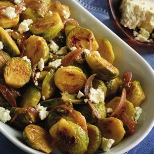 BALSAMIC FETA BRUSSELS SPROUTS Servings: 8 Prep Time: 15 minutes Cook Time: 15 minutes INGREDIENTS 1 Knorr Vegetable Bouillon Cube, crumbled cup (150 ml) water 2 tbsp.