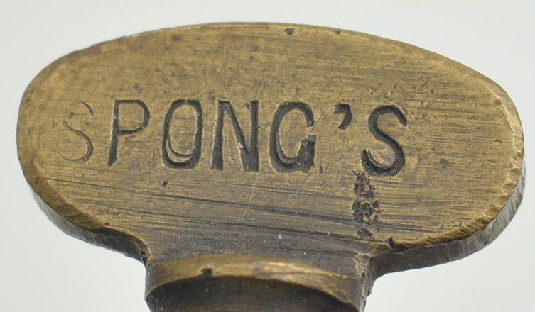 marked SPONG'S on one side