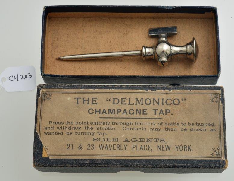 CH203 The Delmonico Champagne Tap instructions are: