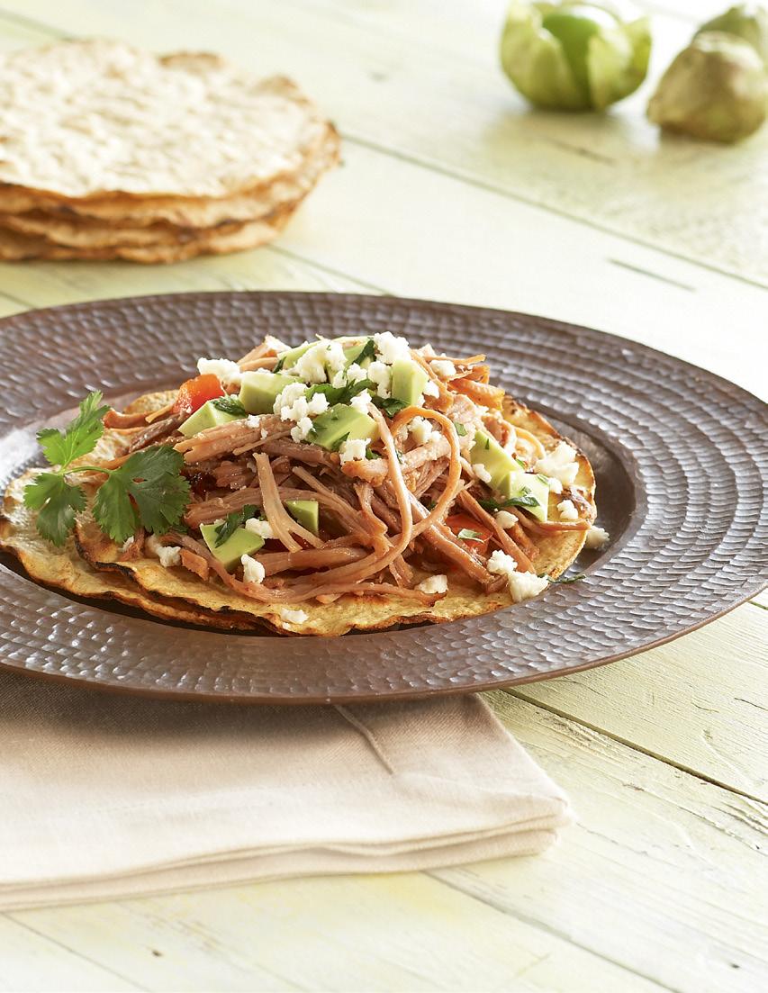Add a whole new accent to your menu. Turkey Tinga Tostada Turkey Tinga Thick, rich, and full of authentic flavor!