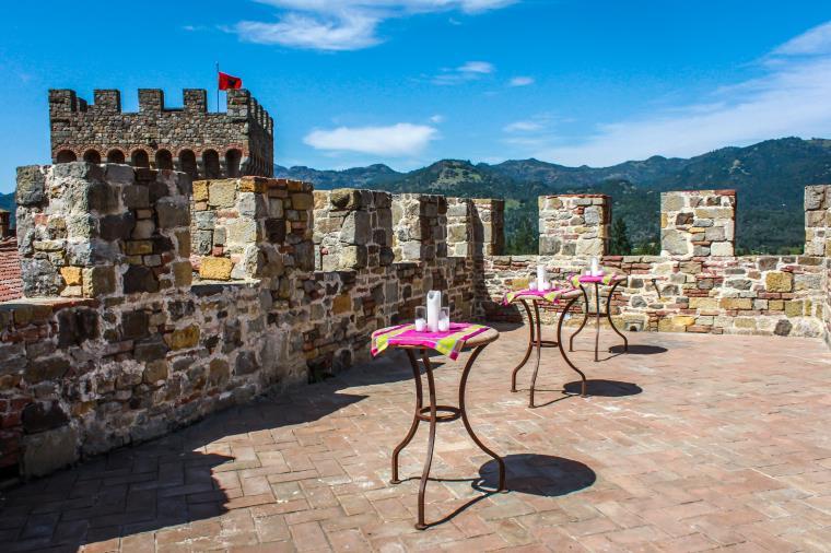 Terrace With breathtaking views of the Napa Valley, Calistoga and Mt. St.
