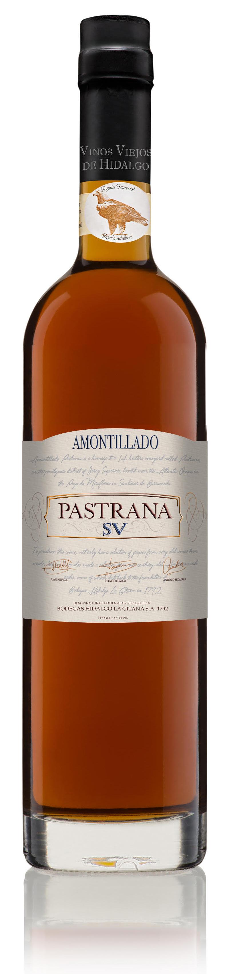 AMONTILLADO PASTRANA SV D.O. Jerez-Xérès-Sherry 96 Parker Bodegas Hidalgo la Gitana was founded in 1792 and since then the company has passed from father to son.