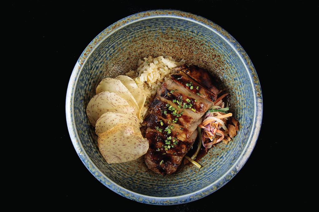 BOWL NOODLE + RICE KATSU EEL ISHIYAKI deep-fried pork or << chicken cutlet served with katsu