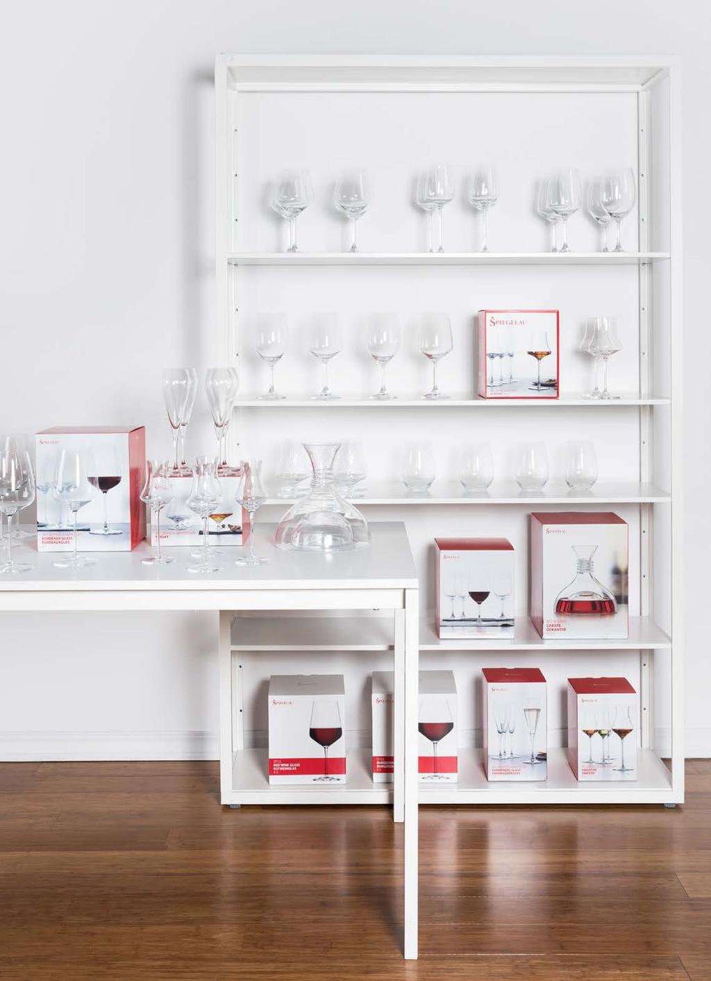 Whether you are a small wine shop or a kitchen emporium, Spiegelau s assortment allows you to offer your customers an