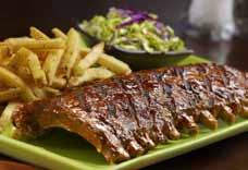 Louis-Style Ribs A larger, meatier cut of pork ribs with more natural marbling. Finished with a choice of the following sauces: Carolina Honeys, Blue Ridge Smokies or Red Hots Half Slab 32.50 / 35.