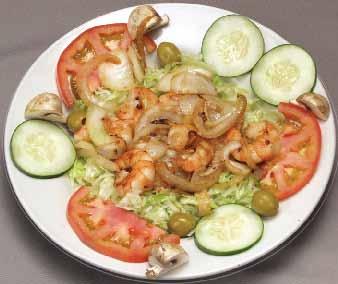 99 Shrimp with lettuce, mushrooms, green olives, pickles and your choice of dressing. Mexican Salad 4.50 Lettuce, avocado, green olives and your choice of dressing. Nachos Especiales Half 6.50 Full 7.