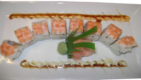 25 (Spicy tuna inside topped with sesame seed) *Thai Pepper Roll... $9.