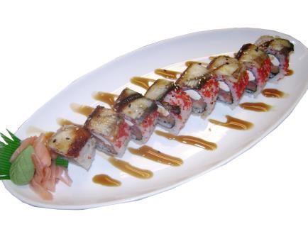 blended sauce) *Sneaky Salmon Roll.$10.