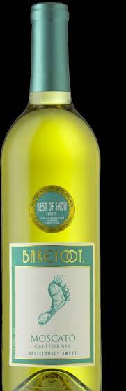 Barefoot California Muscat Grapes from San Joaquin valley No appellation Muscat is hottest wine in market +90% growth