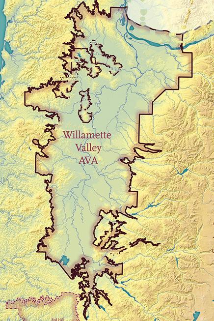 WILLAMETTE VALLEY WINE AVAs & SOILS McMINNVILLE AVA Established 2006 The McMinnville AVA of nearly 40,500 acres sits due west of Yamhill County s seat, the city of McMinnville.