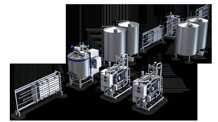 Benefits of multi-stream blending Like continuous single-stream blending, a OneStep line with continuous multistream blending also has the following advantages: A reduced number and size of storage