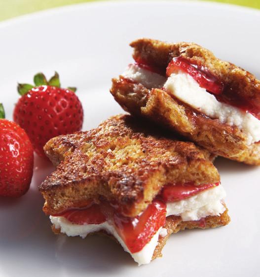Fruity French Toast Per Serving (2 pieces): 147 calories, 5g fat (2g saturated, 2g monounsaturated,.