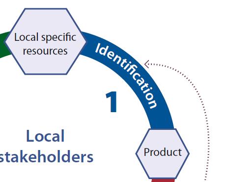The virtuous circle: IDENTIFICATION Clear identification of the product and the local resources needed for production Relies greatly on local producers awareness of the potentialities May also