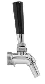 faucet is rear-sealing and has vent holes that need to be carefully cleaned and inspected during routine cleanings.