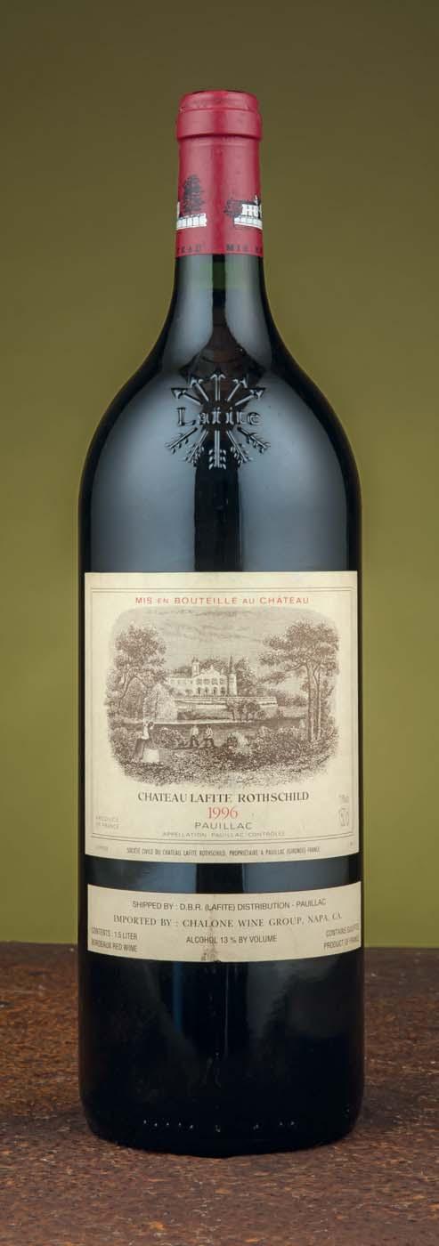 Château Lafite Rothschild 1996 Lot 1716: Four labels slightly damp stained, three slightly scuffed, two slightly bin marked; Lot 1717: All labels slightly damp stained, one also slightly nicked.