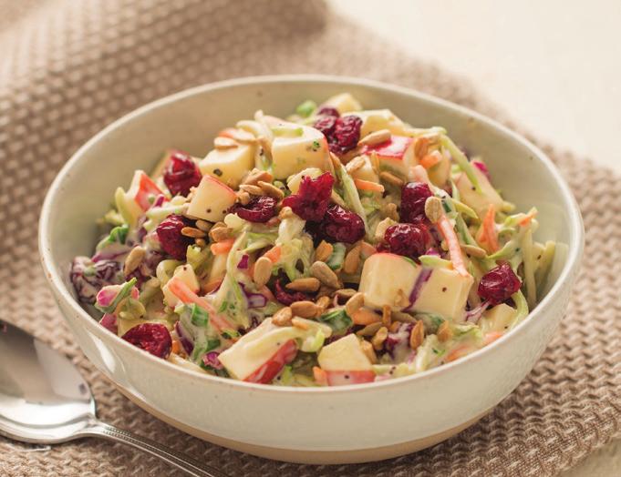 Vidalia Onion Broccoli Slaw ½ cup Vidalia Onion Dressing ½ cup mayonnaise 1 (12 ounce) package broccoli slaw mix 1 small apple, chopped ½ cup dried cranberries ¼ cup finely chopped green onions