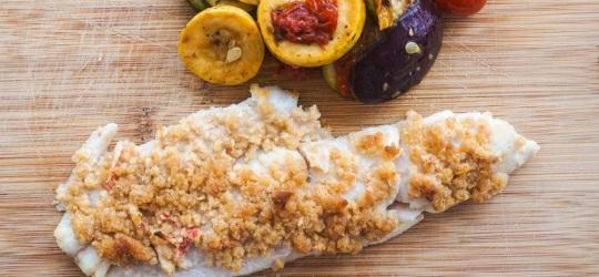 Baked (or Grilled) Haddock with Seafood Stuffing Prep Time: 10 Minutes Cook Time: 10 Minutes Total Time: 20 Minutes SERVINGS: 2 Serving Size: 6 oz Calories 245 Calories from Fat 61 Total Fat 7g 10%