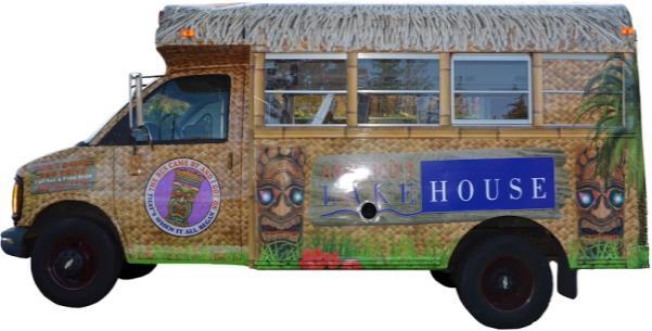 THE TIKI HUT IS OPEN You Can t Afford a DUI, So Don t Drink & Drive-Take the Free Ride Reserve Your Ride on the Tiki Taxi The Tiki Taxi is a FREE Shuttle Service for Lake