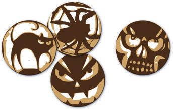 Chocolate Decorations Shown actual size GSH-15555 Halloween