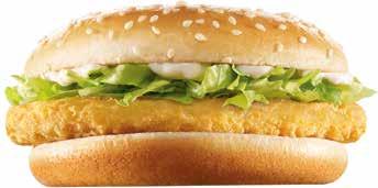 Main Menu McChicken Sandwich Coated Chicken Patty: EITHER: Chicken Breast Meat (56%), Water, Vegetable Oil (Sunflower, Rapeseed), Fortified WHEAT Flour (WHEAT Flour, Calcium Carbonate, Iron, Niacin,