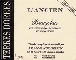 A.O.C Beaujolais "L'Ancien" Age