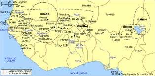 SONGHAI 1400's to 1500's Songhai, another west African trading state, took control of the West African caravan routes during the 1400's and 1500's.