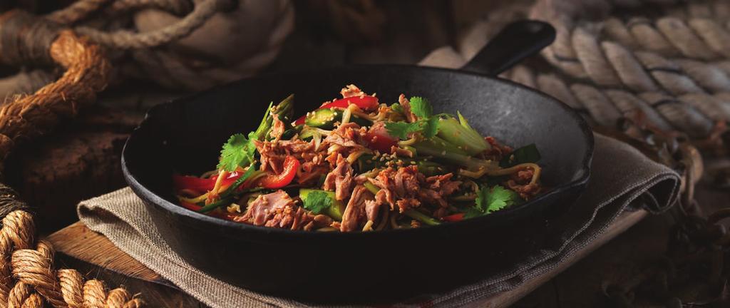 CHILLI & GARLIC INFUSIONS TUNA STIR FRY DELICIOUSLY LIGHT AND PACKED FULL OF FLAVOUR SERVES 2 DINNER -4- Chop your ingredients, ready to go into the wok In a small bowl, mix the honey and soy sauce.