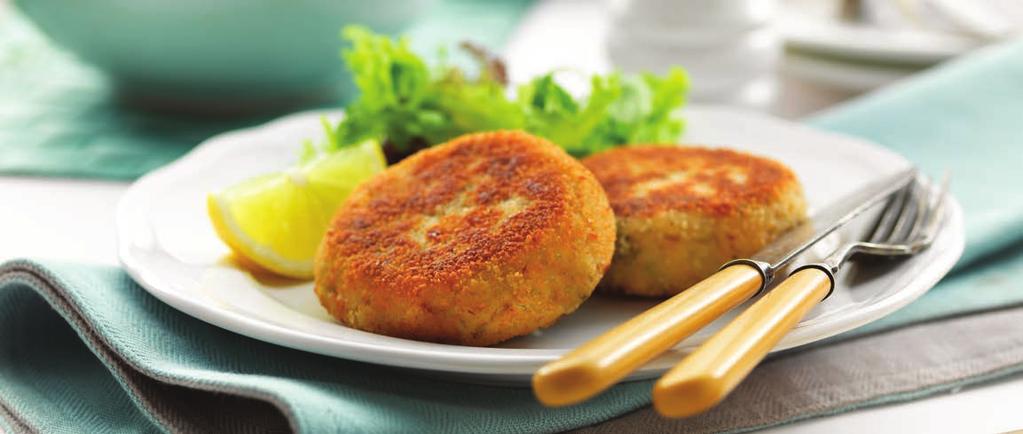 SALMON FISH CAKES SIMPLE, WHOLESOME BUT VERY SATISFYING SERVES 4 DINNER -7- Preheat your oven to 190*C or gas mark 5 In a large mixing bowl add the mash and with a wooden spoon soften the potato a