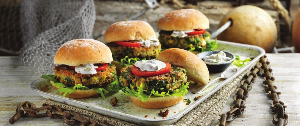 MACKEREL BURGERS A HEALTHIER ALTERNATIVE TO THE TRADITIONAL BURGER SERVES 2 LUNCH -1- Gently fry the onion and spring onion in the olive oil for 2-3 minutes until soft but not browned.