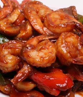 Seafoods 37. GOONG SRONG KRUANG Stir-fried prawns with mushroom, carrot, bell peppers and ginger in our spicy house sauce ($15.95) 38.