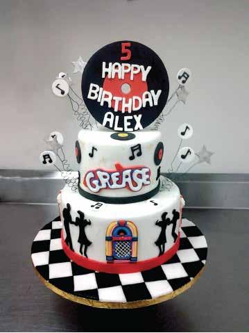 Grease Themed Cake 6 and 10