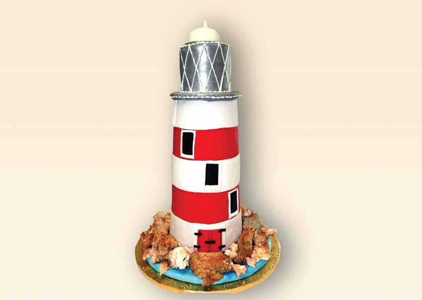 Lighthouse Cake Serves