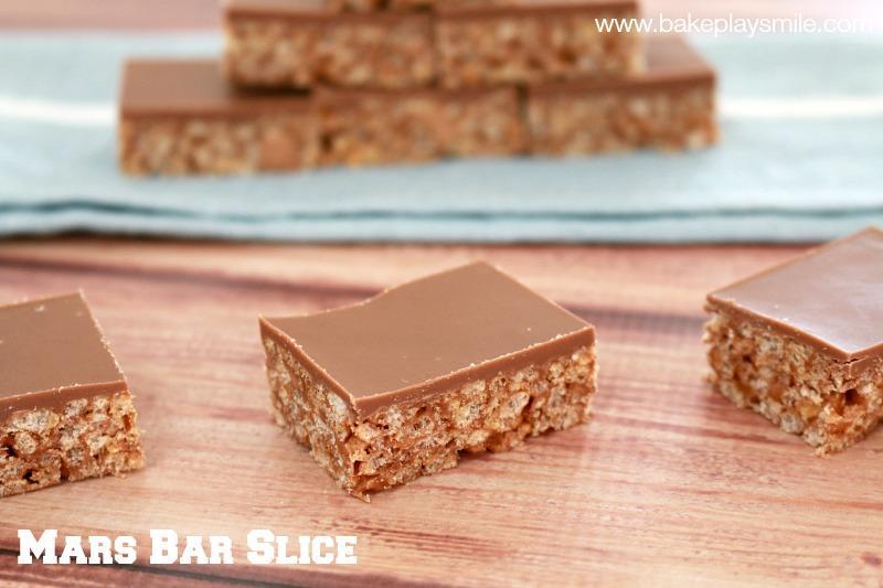 Stir in the rice bubbles and the third Mars Bar (chopped). Press mixture firmly into a greased, baking paper lined 20cm square cake pan. Place in refrigerator until firm.