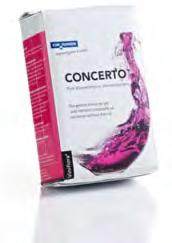 CONCERTO : main winemaking applications White wines from warm climate areas Chardonnay,