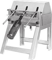 Stainless steel models come with a stainless stem grate and stainless hopper. Dimensions of hopper are 16" x 30", except extended hopper with screw feed : 16" x 36".