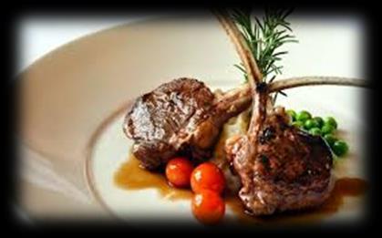 Mains LAMB CUTLETS $31.90 Oven Baked NZ Lamb Cutlets, served on Kumara or Potato Mash with Honey glazed carrots and Broccoli with Minted Jus and Brown Gravy on the Side.