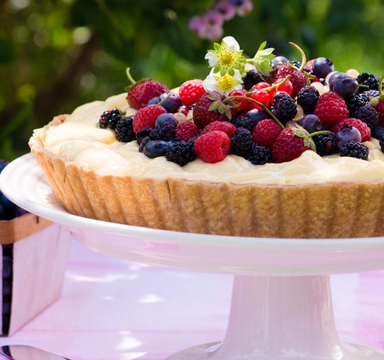 RECIPES Berries and Cream Tart prep 30 min. bake 4 min. recipe Rich Tart Pastry, below 8-oz.