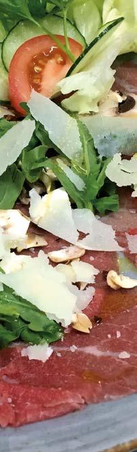 cheese and olive oil with rocket salad (D) lnsalata Caprese 9,20 Tomaten, Basilikum, Oliven und Mozzarella auf grünem Salat tomatoes, basil, olives and mozzarella, on green salad * (D) Antipasto