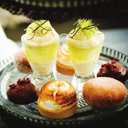 CHRISTMAS AFTERNOON TEA Treat your loved ones to a festive afternoon of tasty mini savouries including tender turkey sandwiches, warm scones oozing with cream and jam,