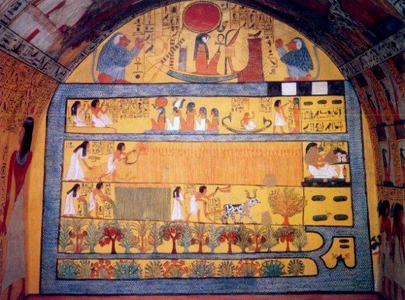 Document D Source: Painting from the tomb of a tradesman named Sennedjem, who lived sometime between 1307 and 1196 BCE.