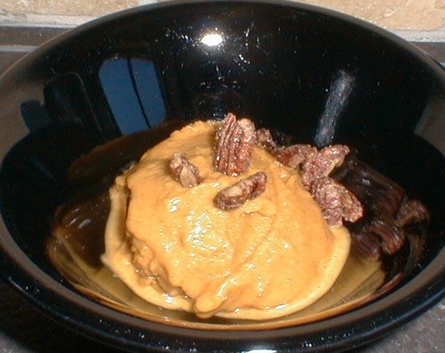 Makes servings. minutes Serving Ideas: Garnish also with toasted, glazed pecans. -Pumpkin-Spice Ice Cream Servings Per Recipe from fat Total Fat. g Saturated Fat. g Sodium mg Carbohydrate.