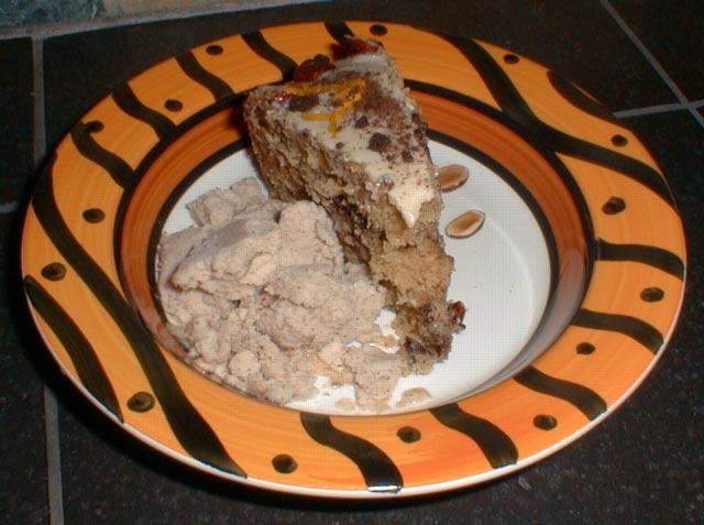 Makes servings. hour, minutes Serving Ideas: Serve with "Macadamia Nut Cream" (see recipe). -Hazelnut-Chocolate Chunk Cake Servings Per Recipe from fat Total Fat. g Saturated Fat.