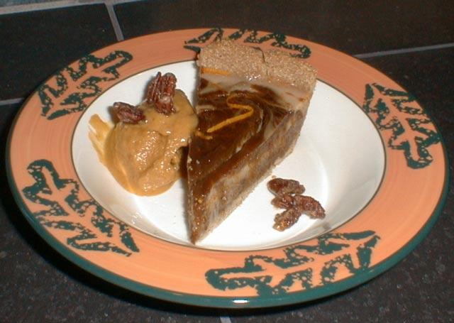 Makes servings. hour, minutes -Pumpkin-Amaretto Cream Pie Servings Per Recipe from fat Total Fat. g Saturated Fat. g Sodium mg Carbohydrate. g Dietary Fiber. g Protein. g, calorie diet.