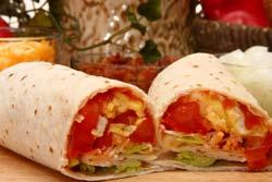 let s wrap it up! Served with Your Choice of a Bowl of Soup or Crisp French Fries or Sweet Potato Fries. (Whole Wheat Tortilla Available, $1.00) Chicken Caesar Wrap 9.95 Southwest Wrap 9.