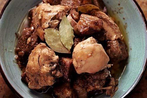 Adobo Adobo is derived dish either from the Spanish or Mexican who colonized the Philippines for 350 years and Mexico
